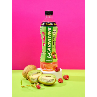 Bombos lengvai gazuotas gėrimas l -karnitinas - „Raspberry Kiwi“, 500 ml – madala kalorsusega toode firmalt Bombbar, osta SportFit-ist