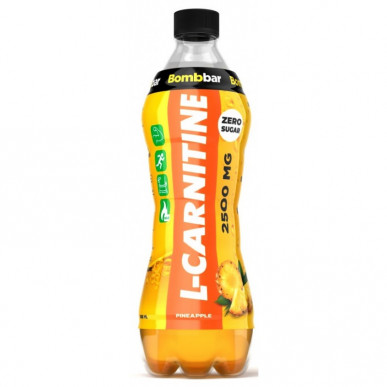 BOMBBAR Напиток слабогазированный L-carnitine - Ананас, 500 мл – низкокалорийный продукт от Bombbar, купить в SportFit