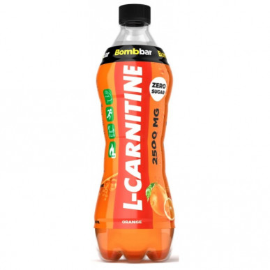 BOMBBAR Напиток слабогазированный L-carnitine - Апельсин, 500 мл – низкокалорийный продукт от Bombbar, купить в SportFit