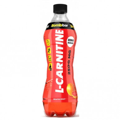 BOMBBAR Напиток слабогазированный L-carnitine - Грейпфрут, 500 мл – низкокалорийный продукт от Bombbar, купить в SportFit