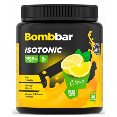 Bombbar Изотоник - Цитрус, 500 г – низкокалорийный продукт от Bombbar, купить в SportFit