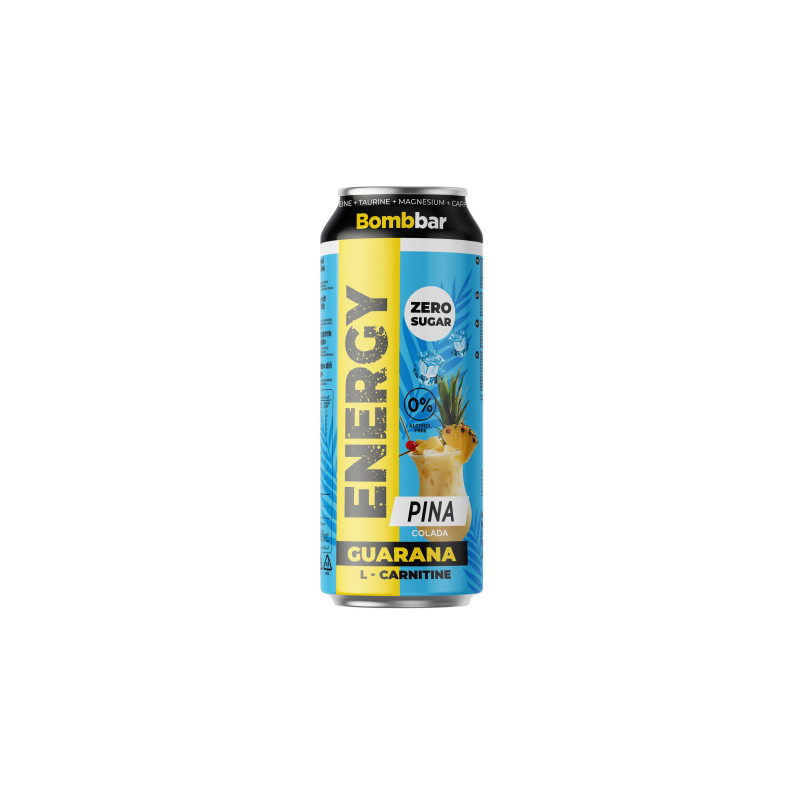 BOMBBAR Energy Drink with Guarana "Pina Colada", 450 ml BOMBBAR Energy Drink with Guarana "Pina Colada", 450 ml