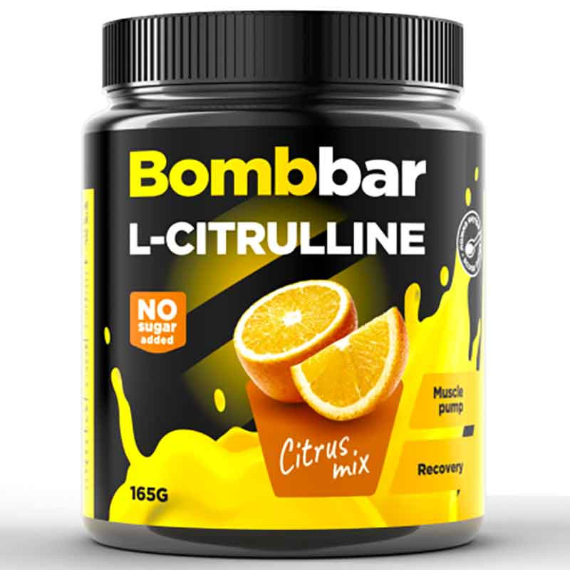 BOMBBAR L-Сitrulline Цитрусовый микс, 165г BOMBBAR L-Сitrulline Цитрусовый микс, 165г