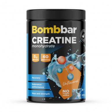 BOMBBAR Креатин моногидрат, 300 г – низкокалорийный продукт от Bombbar, купить в SportFit