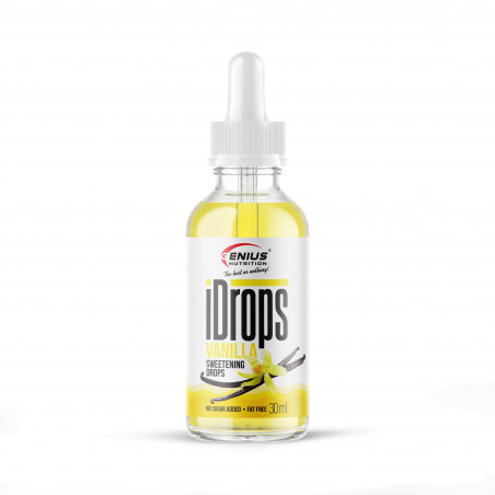 Ģēnija uztura garšas pilieni, vaniļa - 30 ml