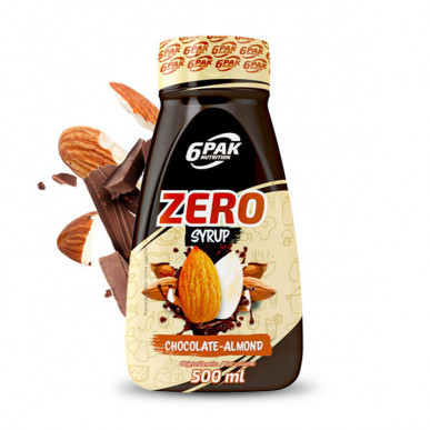 6PAK Сироп ZERO – Шоколад и Миндаль, 500 мл – низкокалорийный продукт от 6PAK Nutrition, купить в SportFit