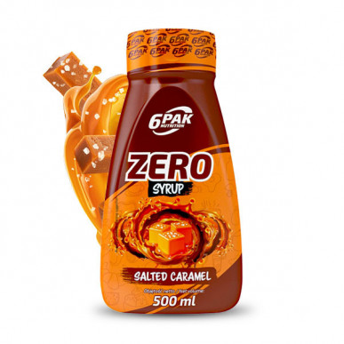 6PAK Сироп ZERO – Солёная карамель, 500 мл – низкокалорийный продукт от 6PAK Nutrition, купить в SportFit