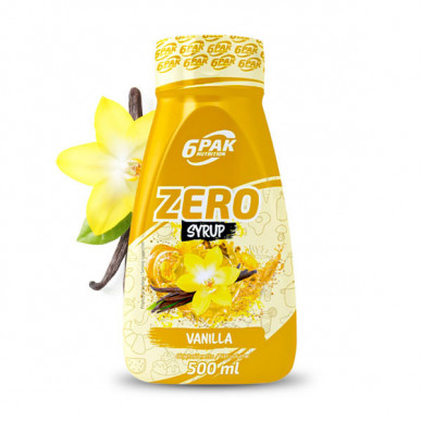 6PAK Сироп ZERO – Ваниль, 500 мл – низкокалорийный продукт от 6PAK Nutrition, купить в SportFit