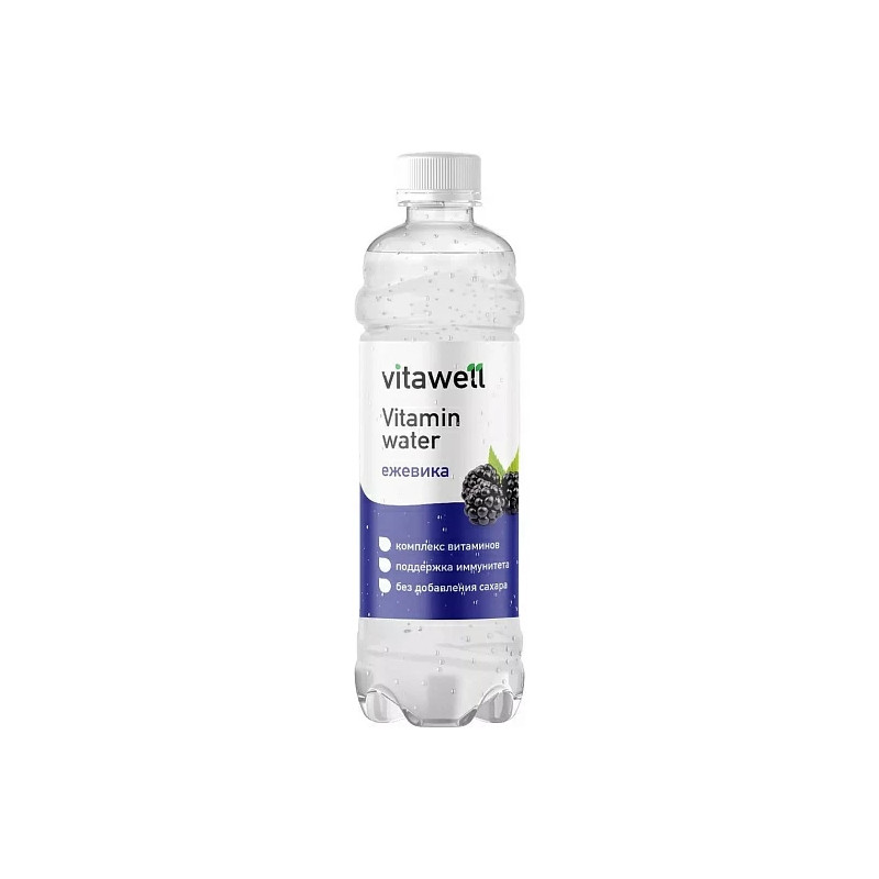 FITNESS FOOD FACTORY Vitawell витаминная вода, Ежевика, 500 мл FITNESS FOOD FACTORY Vitawell витаминная вода, Ежевика, 500 мл