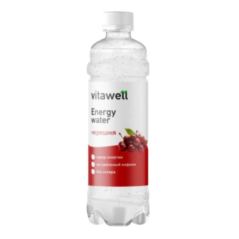 FITNESS FOOD FACTORY Vitawell Energy Water Sweet Cherry, 500 ml FITNESS FOOD FACTORY Vitawell Energy Water Sweet Cherry, 500 ml