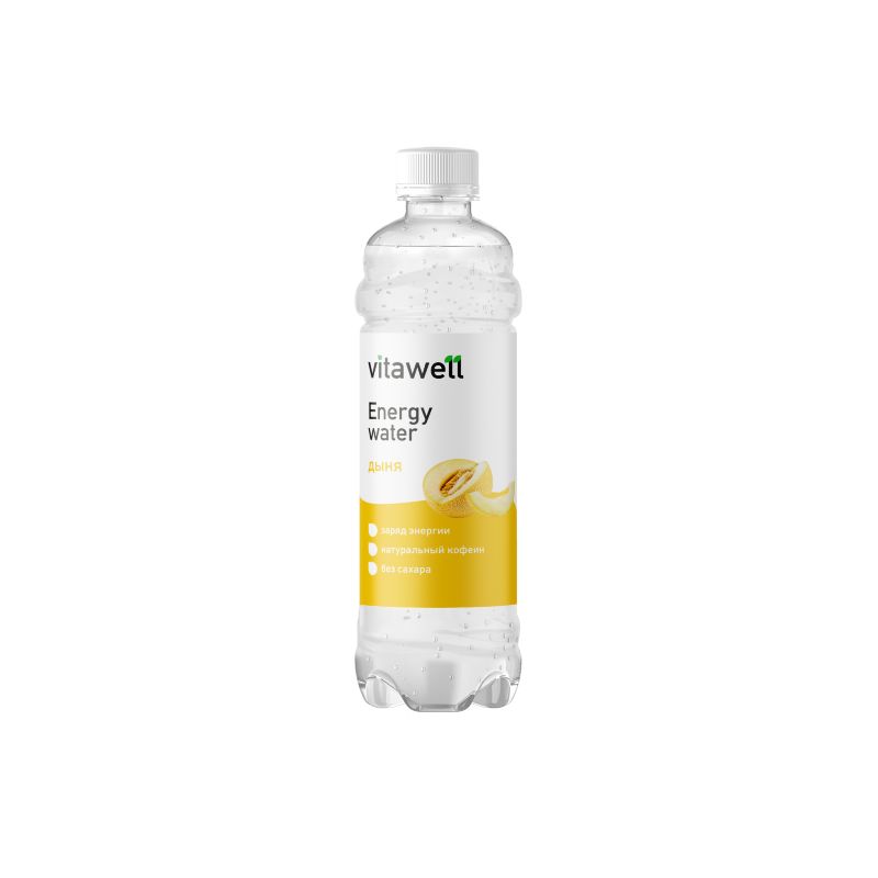 FITNESS FOOD FACTORY Vitawell Energia Vesi Melon, 500 ml FITNESS FOOD FACTORY Vitawell Energia Vesi Melon, 500 ml