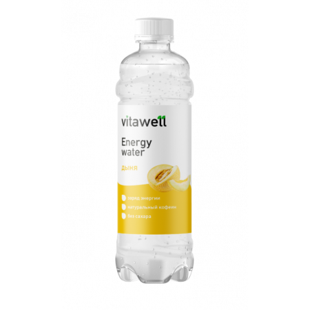 FITNESS FOOD FACTORY Vitawell Энергетическая вода Дыня, 500 мл