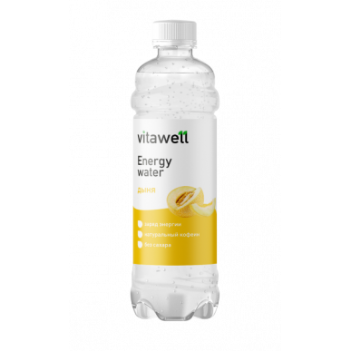 FITNESS FOOD FACTORY Vitawell Энергетическая вода Дыня, 500 мл – низкокалорийный продукт от , купить в SportFit