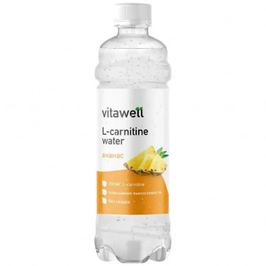 FITNESS FOOD FACTORY Vitawell L-Carnitine Water Pineapple, 500 ml – low-calorie product from , buy in SportFit