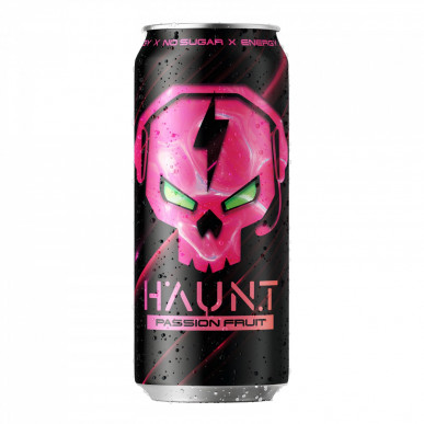 FITNESS FOOD FACTORY Energy Drink HAUNT, Passion Fruit, 450 ml – low-calorie product from , buy in SportFit