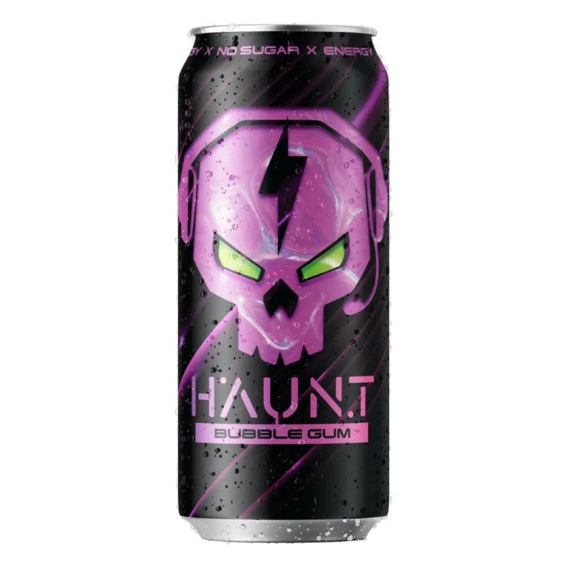 FITNESS FOOD FACTORY Energy Drink HAUNT, Bubble Gum, 450 ml FITNESS FOOD FACTORY Energy Drink HAUNT, Bubble Gum, 450 ml