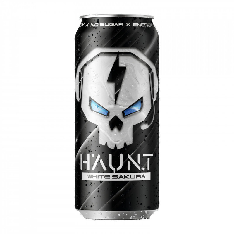 FITNESS FOOD FACTORY Energy Drink HAUNT, White Sakura, 450 ml FITNESS FOOD FACTORY Energy Drink HAUNT, White Sakura, 450 ml