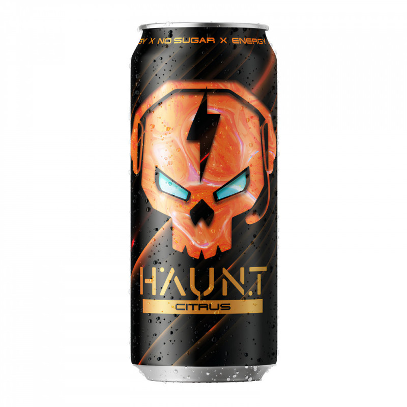 FITNESS FOOD FACTORY Energy Drink HAUNT, Citrus, 450 ml FITNESS FOOD FACTORY Energy Drink HAUNT, Citrus, 450 ml
