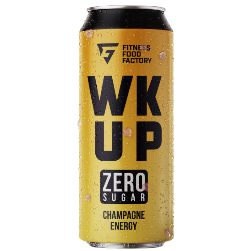 FITNESS FOOD FACTORY Energy Drink WK UP Champagne, 450 ml FITNESS FOOD FACTORY Energy Drink WK UP Champagne, 450 ml