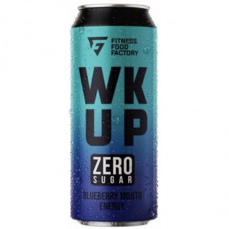 FITNESS FOOD FACTORY Energy Drink WK UP Blueberry Mojito, 450 ml