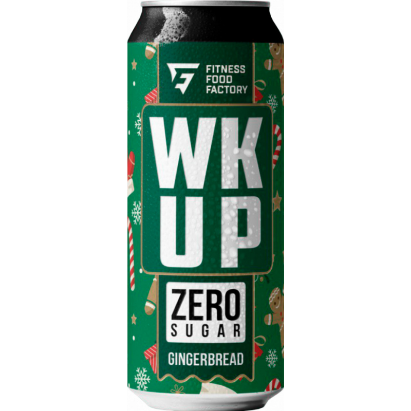 FITNESS FOOD FACTORY Energy Drink WK UP Ginger bread, 450 ml FITNESS FOOD FACTORY Energy Drink WK UP Ginger bread, 450 ml