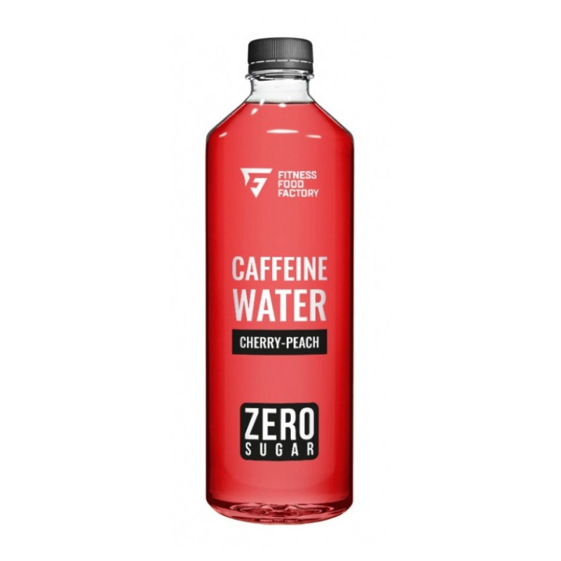 FITNESS FOOD FACTORY Caffeine Water, Cherry–Peach, 500 ml FITNESS FOOD FACTORY Caffeine Water, Cherry–Peach, 500 ml