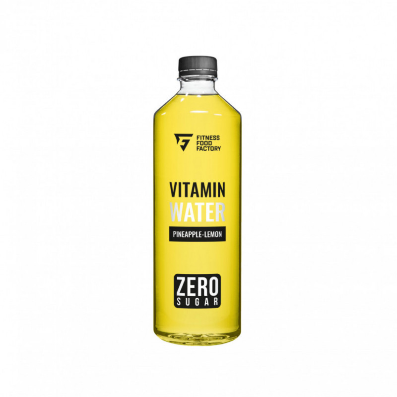 FITNESS FOOD FACTORY Витаминная вода без сахара, Ананас–Лимон, 500 мл FITNESS FOOD FACTORY Витаминная вода без сахара, Ананас–Лимон, 500 мл