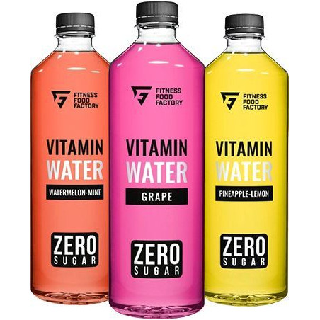 FITNESS FOOD FACTORY Vitamin Water Sugar-Free, Pineapple–Lemon, 500 ml