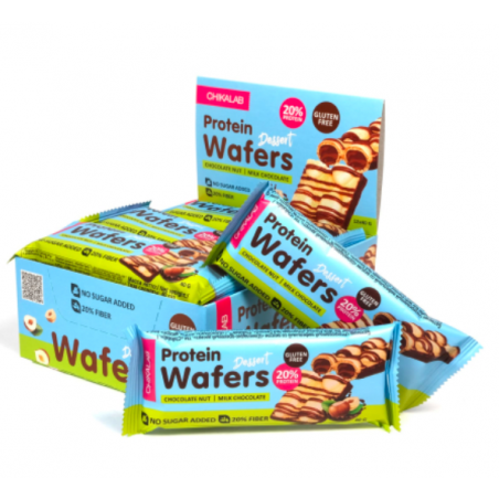 Chikalab Protein Waffle Bar “Chocolate and Walnut Dessert”, 40 g
