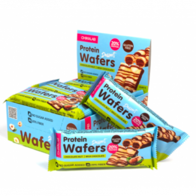 Chikalab Protein Waffle Bar “Chocolate and Walnut Dessert”, 40 g – madala kalorsusega toode firmalt Chikalab, osta SportFit-ist
