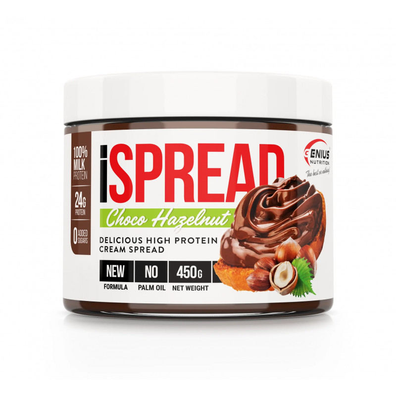 GENIUS NUTRITION iSpread – Šokolaadi-sarapuupähkli kreem, 450 g GENIUS NUTRITION iSpread – Šokolaadi-sarapuupähkli kreem, 450 g