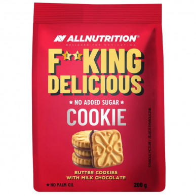 ALLNUTRITION F**king Delicious Cookie with Milk Chocolate, 200 g – low-calorie product from AllNutrition, buy in SportFit