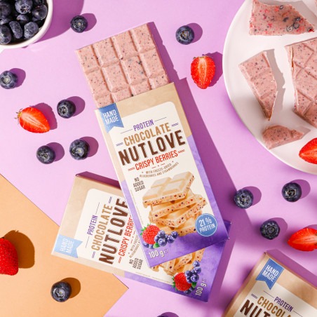 ALLNUTRITION NUTLOVE Protein chocolate Crispy Berries, 100 g