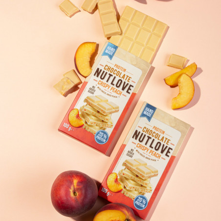 ALLNUTRITION NUTLOVE Protein chocolate Crispy Peach, 100 g