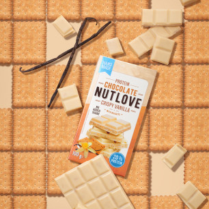 ALLNUTRITION NUTLOVE Protein chocolate Crispy Vanilla biscuits, 100 g