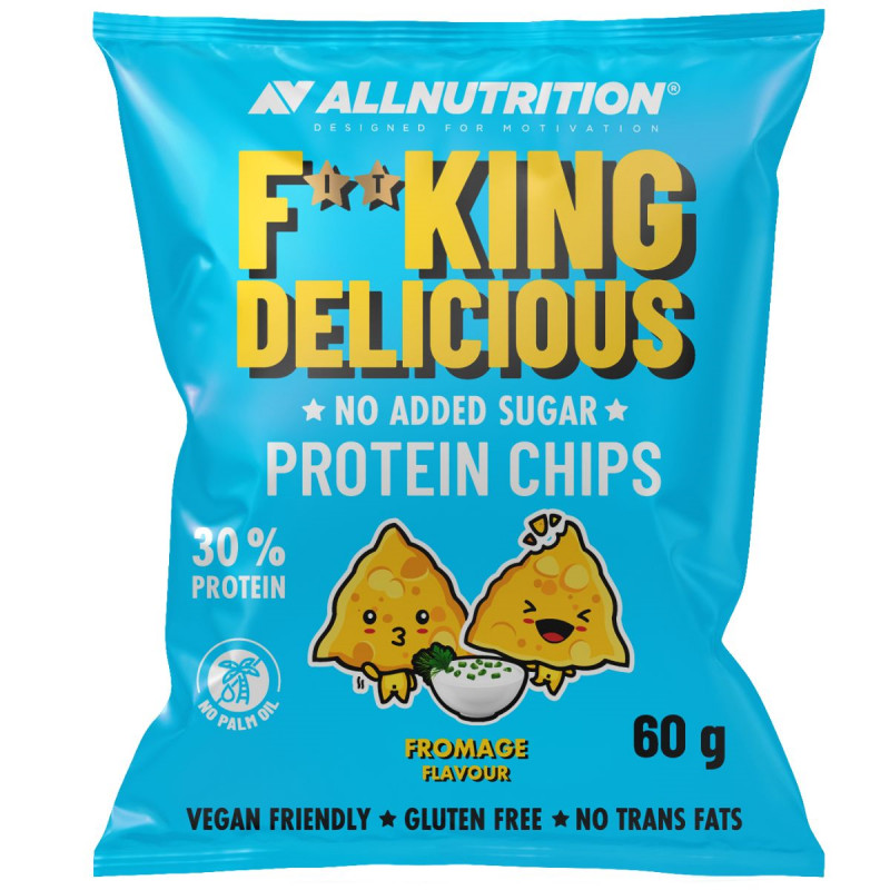 ALLNUTRITION FITKING Delicious Протеиновые чипсы со сметаной, 60 г ALLNUTRITION FITKING Delicious Протеиновые чипсы со сметаной, 60 г