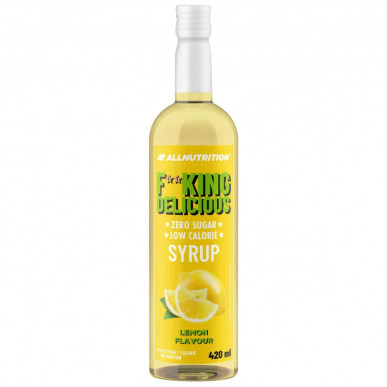 ALLNUTRITION FITKING Delicious Syrup ZERO Lemon, 420 ml – низкокалорийный продукт от AllNutrition, купить в SportFit