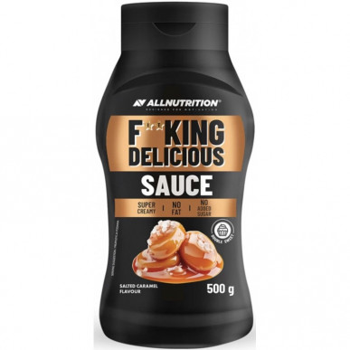 ALLNUTRITION F**KING DELICIOUS Соус Солёная карамель, 500 г – низкокалорийный продукт от AllNutrition, купить в SportFit