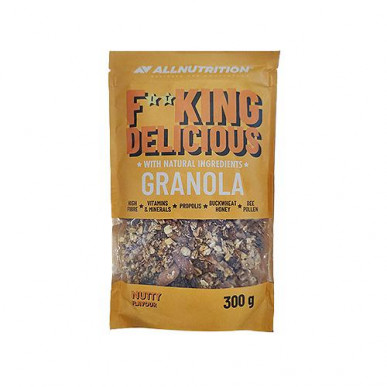 ALLNUTRITION F**KING Delicious Granola Nutty, 300 g – low-calorie product from AllNutrition, buy in SportFit
