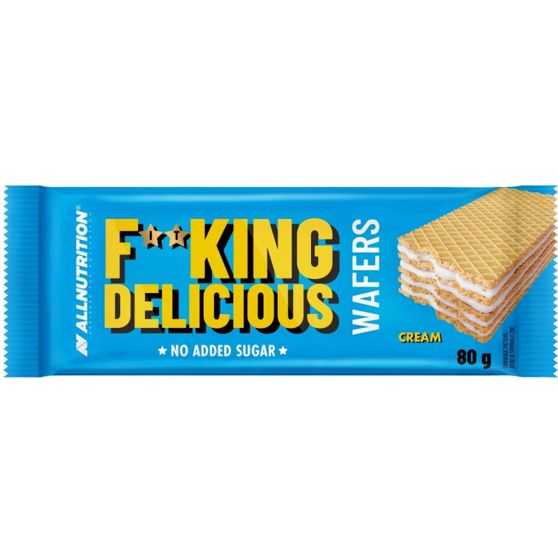 ALLNUTRITION FitKING Delicious Вафли – Сливочный Крем, 80 г ALLNUTRITION FitKING Delicious Вафли – Сливочный Крем, 80 г
