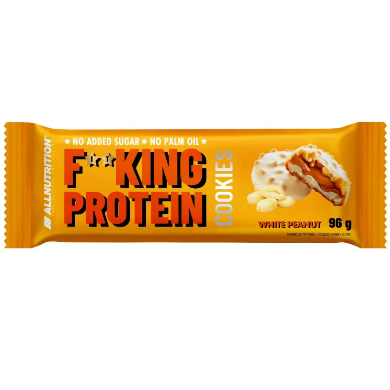 ALLNUTRITION F**KING Протеиновое печенье – Белый арахис, 96 г ALLNUTRITION F**KING Протеиновое печенье – Белый арахис, 96 г
