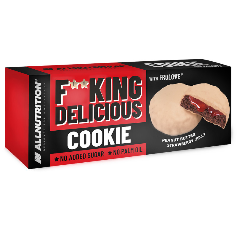 Fiteking -proteiinikeksit - maapähkinä- ja mansikkahyytelö, 128 g