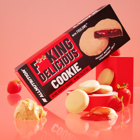 ALLNUTRITION F**KING Протеиновое печенье – Арахис и клубничное желе, 128 г