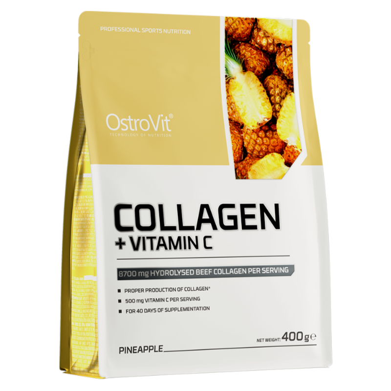 OSTROVIT Collagen + Vitamin C, pineapple - 400 g OSTROVIT Collagen + Vitamin C, pineapple - 400 g
