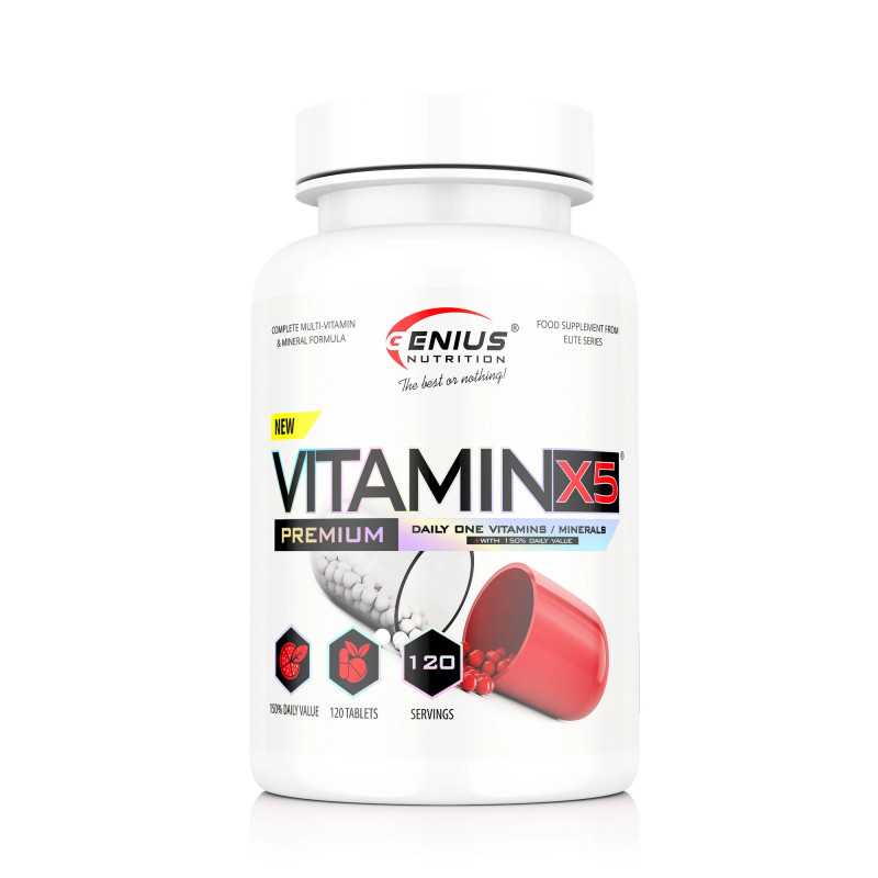 GENIUS NUTRITION Vitamin-X5, multivitamin complex N120 GENIUS NUTRITION Vitamin-X5, multivitamin complex N120