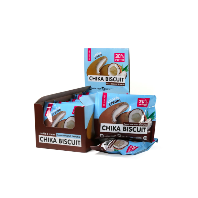 Chika Biscuit "сhikalab" -proteiinikilpailut - kookospähkinä, 50 g