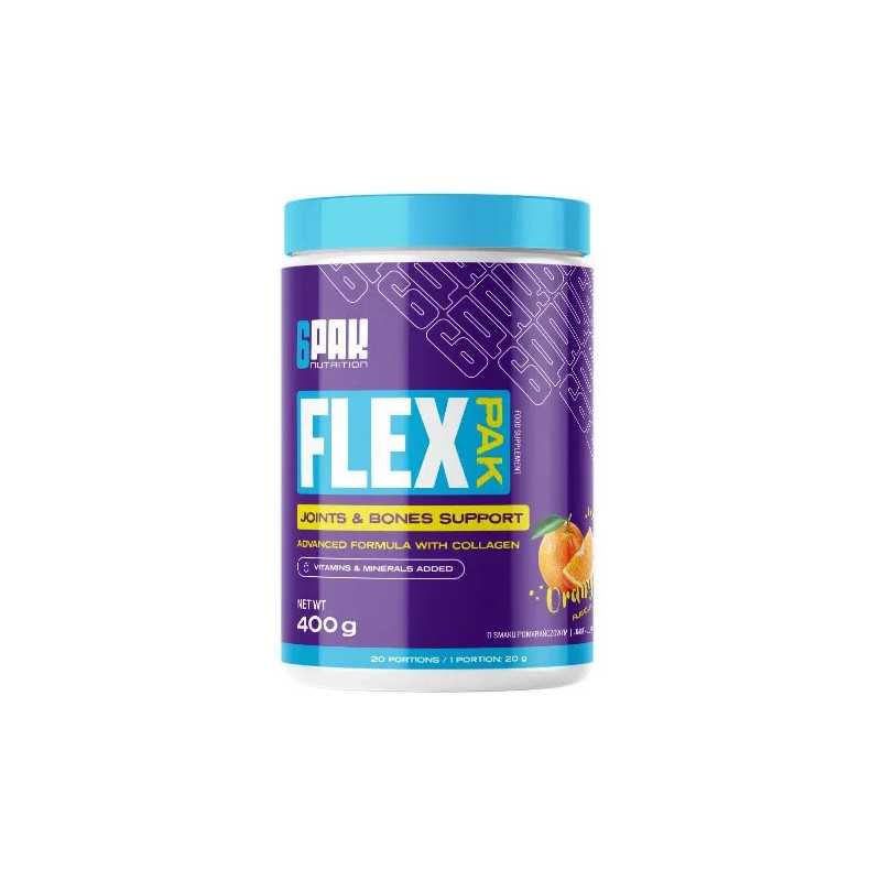 6PAK FLEX PAK, apelsiin - 400g 6PAK FLEX PAK, apelsiin - 400g