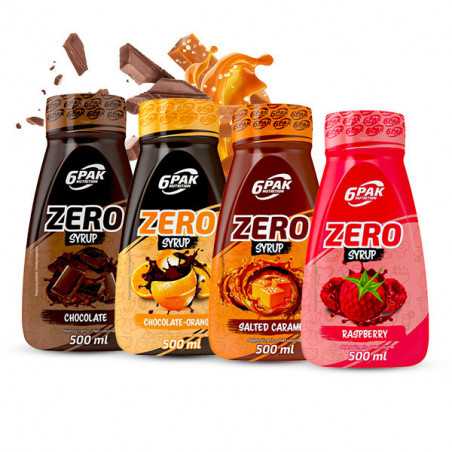 6PAK Syrup ZERO – Raspberry, 500 ml