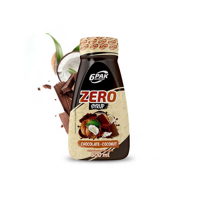 6PAK Syrup ZERO – Chocolate Coconut, 500 ml 6PAK Syrup ZERO – Chocolate Coconut, 500 ml