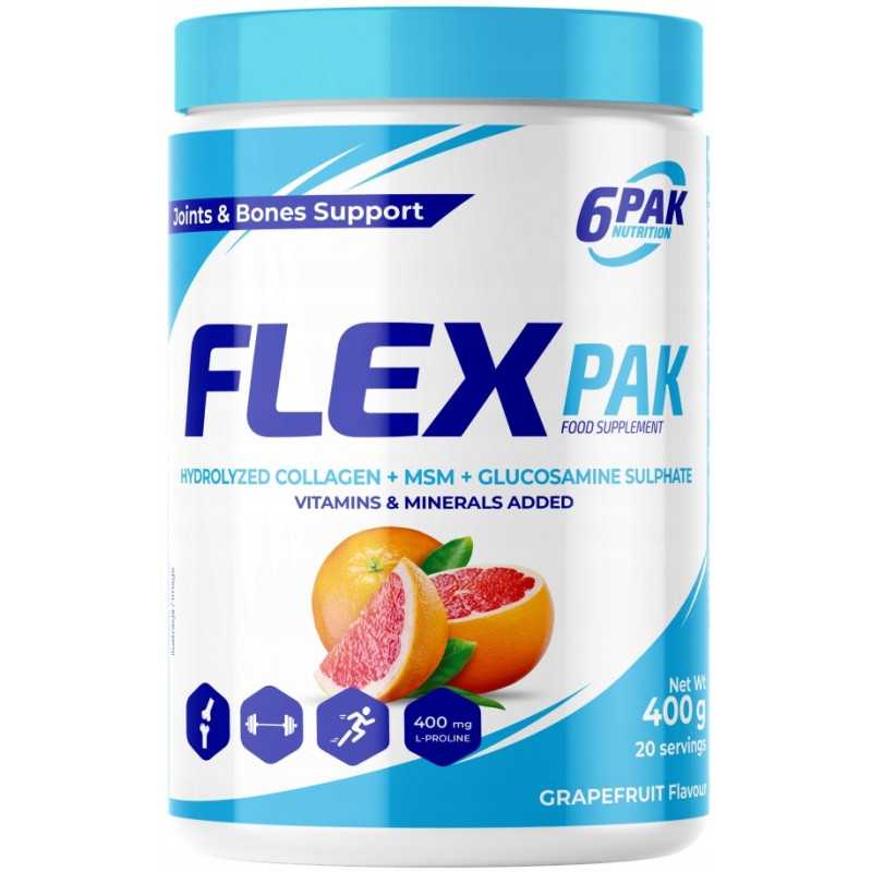 6PAK FLEX PAK Collagen, Grapefruit - 400g 6PAK FLEX PAK Collagen, Grapefruit - 400g